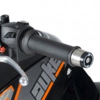 Závaží R&G Racing do řidítek pro motocykly KTM 690 Duke ('12) / 990SMR ('08-'12), černá (pár)